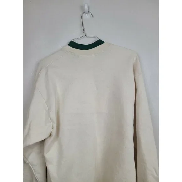 VTG 80s Womens A True Friend Teddy Bear Sweatshirt Medium Cream Pullover Grandma - Picture 6 of 9